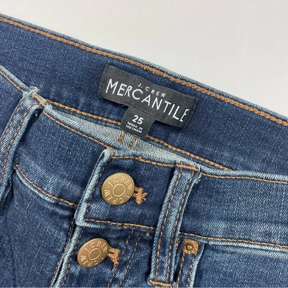 J Crew Mercantile High Rise Skinny Jeans Exposed Zipper J6583 - Picture 9 of 9